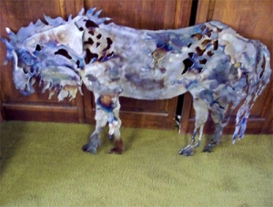 An example of the sculpture produced by Montana Game Warden Kqyn Kuka